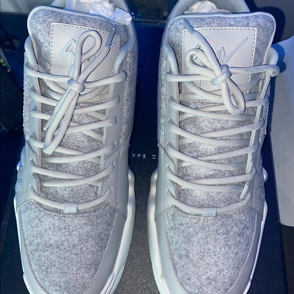 Giuseppe Zanotti Talon sneakers / size 9 / grey / white - Picture 9 of 13